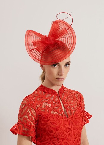 Phase Eight Red Twist Fascinator Hats Red USA | 3470612-FG